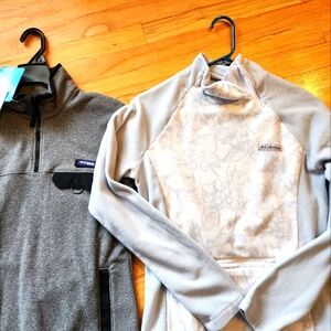 New Women 2 columbia fleece tops jacket s small